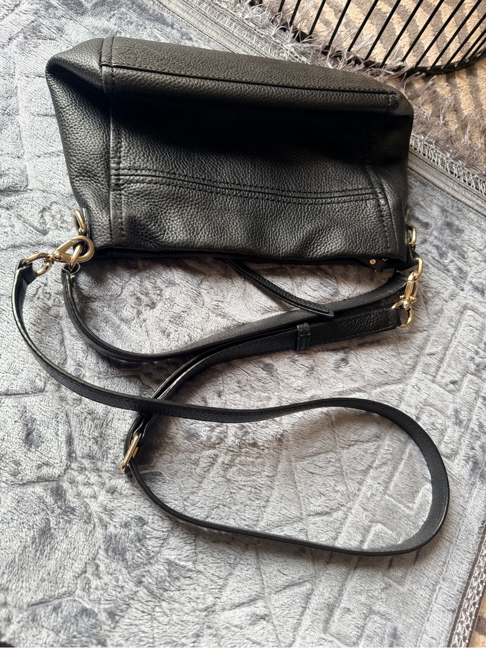 Kate Spade Pebbled Leather Shoulder & Crossbody Bag | Black | Gold Hardware - Picture 5 of 5